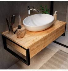 Тумба с раковиной 1MarKa Grunge Loft 90 дуб вотан