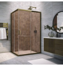 Душевой уголок Vegas Glass ZA-F Tur Novo h1900 90*80 05 05 профиль бронза, стекло бронза