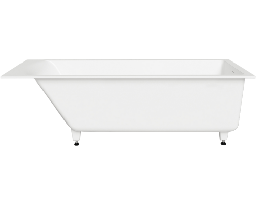 Ванна из искусственного камня Salini Cascata Kit S-Sense 180x80 см, с ножками, со сливом-переливом, с донным клапаном