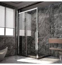 Душевой уголок Veconi Premium Trento PTC-SP-30CH 140x100, профиль хром, стекло прозрачное