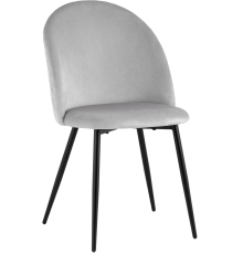 Стул Stool Group Lilly велюр серебристый
