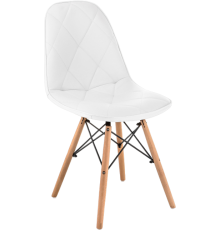 Стул Woodville Kvadro 1 white, ножки wood