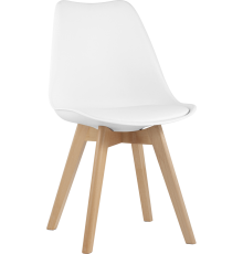 Стул Stool Group Frankfurt NEW экокожа белая