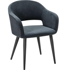 Стул R-Home Oscar микровелюр diag grey, ножки черные