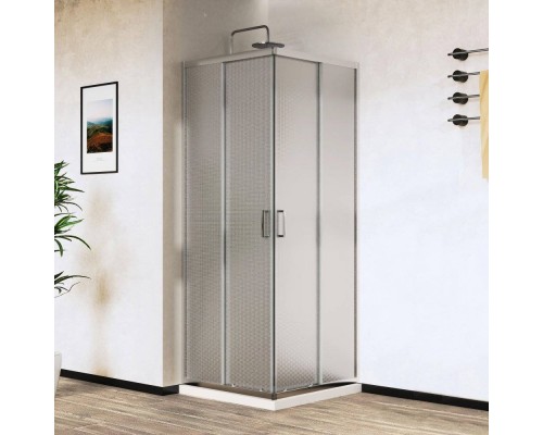 Душевой уголок Vincea City VSS-5CT900MT 90х90 см, профиль хром, стекло текстурное