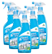 Набор Grass Очиститель для стекол Grass Clean Glass голубая лагуна, 600 мл 5 шт