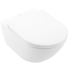 Унитаз подвесной Villeroy   Boch Universo 4670T901 безободковый, с микролифтом, альпийский белый