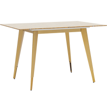 Обеденный стол Stool Group Ричмонд 120x80 см, мрамор охра