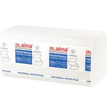 Бумажные полотенца Laima (H3) Universal White Plus (Блок: 20 уп. по 250 шт)
