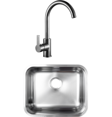 Комплект Мойка кухонная Grandex Aqua Select 200336 + Смеситель Alveus Tonia 1129055