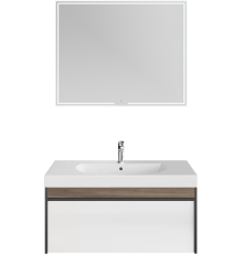 Мебель для ванной комнаты Kerama Marazzi Modula 100 подвесная, арабика, с раковиной Buongiorno 100