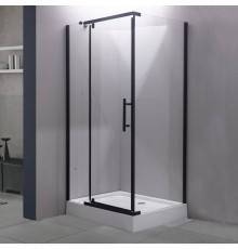 Душевой уголок Esbano ESR-7180B 120х80 см, профиль черный, стекло прозрачное