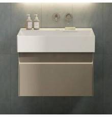 Тумба с раковиной Kerama Marazzi Logica 70 подвесная, песчаная, без отверстий под смеситель