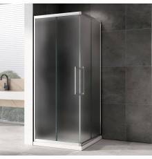 Душевой уголок Abber Schwarzer Diamant AG02090MH 90x90, профиль хром матовый, стекло матовое
