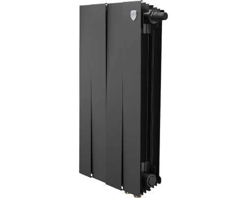 Радиатор биметаллический Royal Thermo Piano Forte 500 VDR80 4 секции, межосевое расстояние 8 см, noir sable