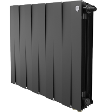 Радиатор биметаллический Royal Thermo Piano Forte 500 VDR80 10 секций, межосевое расстояние 8 см, noir sable