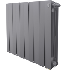 Радиатор биметаллический Royal Thermo Piano Forte 500 VDR80 10 секций, межосевое расстояние 8 см, silver satin