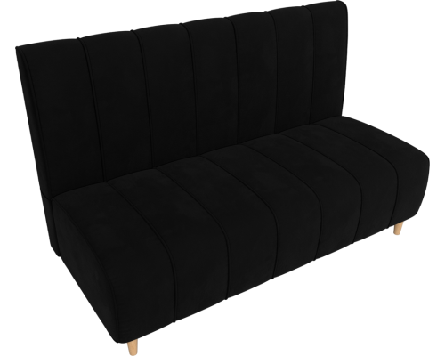 Диван Лига Диванов Ральф микровельвет черный