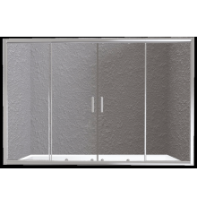 Шторка на ванну BelBagno Unique VF-2-150/180-140-P-Cr стекло punto (Ненадлежащее качество: потертости, скол 01)