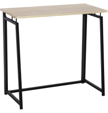 Складной стол BRABIX Loft CD-001 80х44 см, дуб натуральный, ножки черные