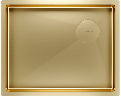 Мойка кухонная Paulmark Next-Skew PM885444-BG брашированное золото