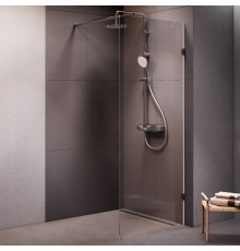 Душевая перегородка AM.PM X-Joy W94WI-80-F1-MTE 80x195, фурнитура хром, стекло прозрачное