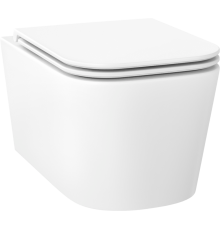 Унитаз подвесной Wellsee Graceful Pro 182601001 безободковый, с микролифтом, глянцевый белый