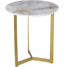 Журнальный столик Woodville Роб D-450 45x45 см, золото