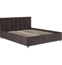 Кровать Mebel-Ars Классик 140, бархат шоколадный star velvet 60 coffee