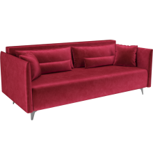 Диван Mebel-Ars Майами бархат красный star velvet 3 dark red