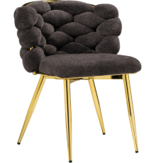 Стул Woodville Rendi 15758 gray, ножки gold