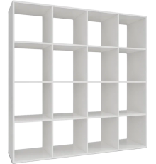 Стеллаж Mebel-Ars Калакс 4х4, 144х39 белый