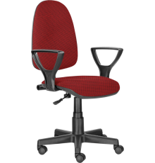 Компьютерное кресло BRABIX Prestige Ergo MG-311 регулируемая эргономичная спинка, ткань, красное