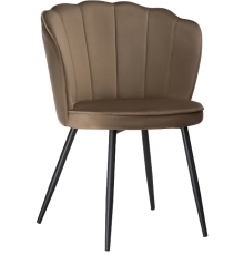 Стул Woodville Coral сappuccino, ножки black