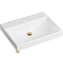 Раковина Lavinia Boho Bathroom Sink 21520590 с сифоном и донным клапаном, золото
