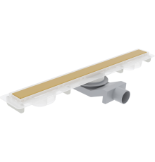 Душевой трап (лоток) Plumberia Selection PSM Modular 80 см, золото брашированное