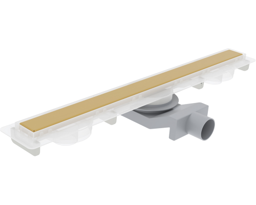 Душевой трап (лоток) Plumberia Selection PSM Modular 80 см, золото брашированное