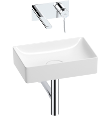 Комплект Wellsee Pure BY 201002566 С ВНУТРЕННЕЙ ЧАСТЬЮ, глянцевый белый, хром, 4 в 1