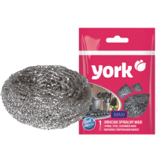 Губка для посуды York Макси стальная, 1 шт.