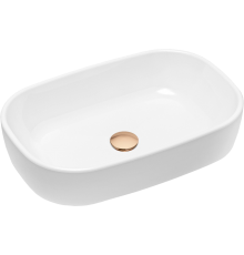 Раковина Lavinia Boho Bathroom Sink 21520795 с донным клапаном, розовое золото