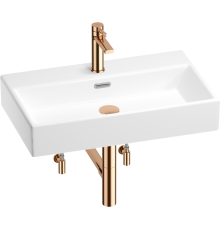 Комплект Wellsee Graceful Pro 201004654 глянцевый белый, розовое золото, 5 в 1