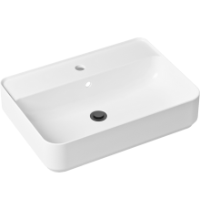 Раковина Lavinia Boho Bathroom Sink Slim 21520850 с донным клапаном, черный матовый