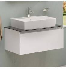 Тумба с раковиной VitrA Nuo 80 подвесная, глянцевая белая