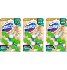 Набор Domestos туалетный блок для унитаза, Power 5, белая роза и чайное дерево 2х50 г, 3 шт.