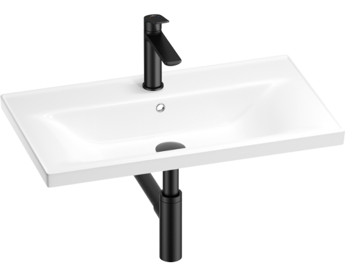 Комплект Wellsee FreeDom 201003332 белый, матовый черный, 4 в 1