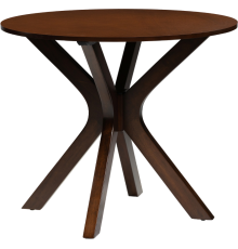 Обеденный стол Woodville Feder 90х90 см, dirty oak
