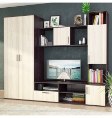 Стенка для гостиной Stolline Мелани дуб ферарра, ясень шимо