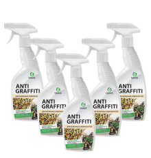 Набор Grass Промышленный очиститель Grass Antigraffiti для удаления пятен, 600 мл 5 шт
