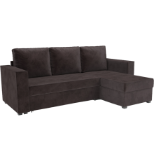 Угловой диван Mebel-Ars Рим бархат шоколадный star velvet 60 coffee