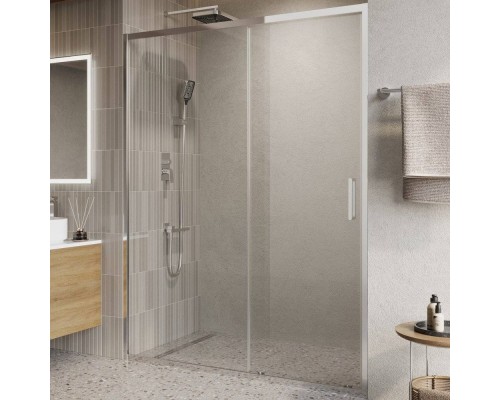 Душевая дверь в нишу BelBagno Luce BF-1-150-C-Cr профиль хром, стекло прозрачное